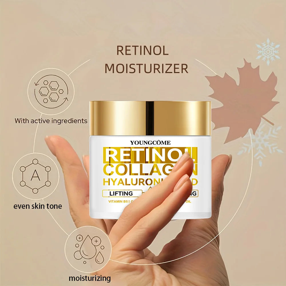 Retinol Anti Aging Face Cream Moisturizing Wrinkle Remover Collagen Hyaluronic Acid Creams Skin Care Cosmetic 30&60ML Peaceful Pleasures Health and Wellness
