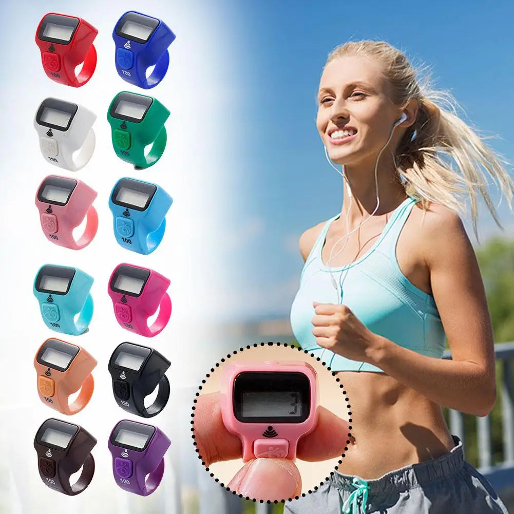 Mini LCD Finger Tally Counter – LED Thumb Clicker with Reset Peaceful Pleasures Health and Wellness