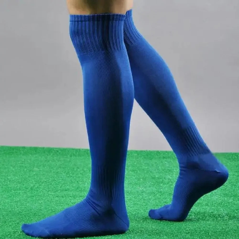 Football Socks Men'S Sports Soccer Socks Solid Color Over Knee Socks Casual Breathable Socks Men'S Training Socks Ball Socks Peaceful Pleasures Health and Wellness