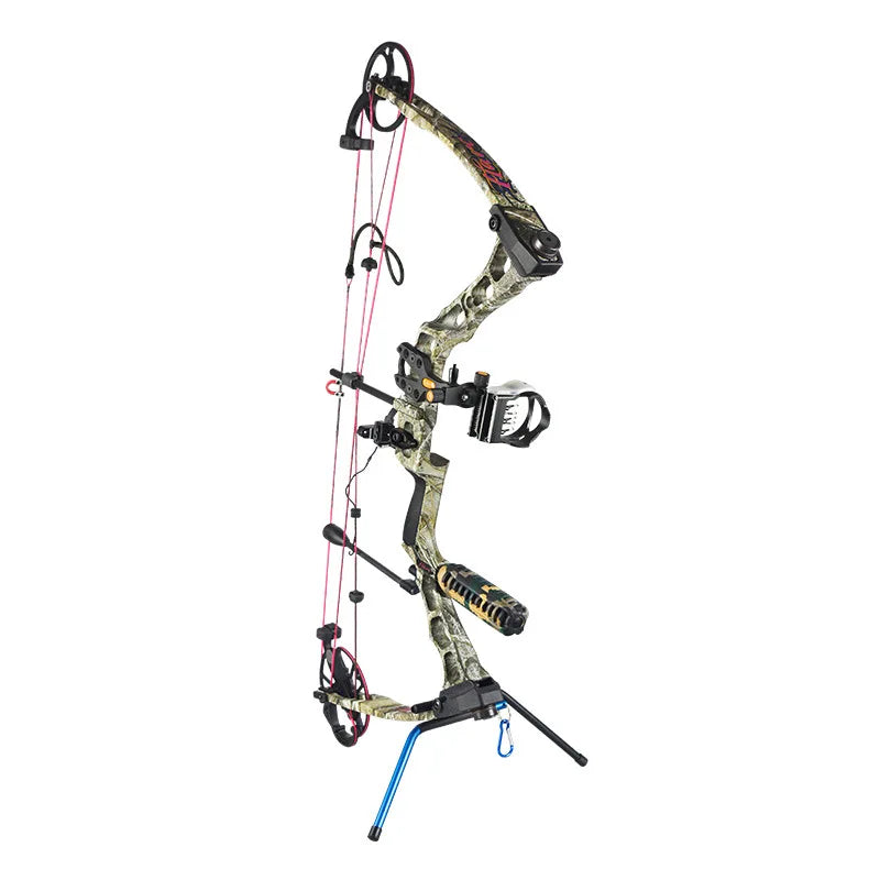 Archery Bow Stand Compound Holder Rack Removable Hunting Metal