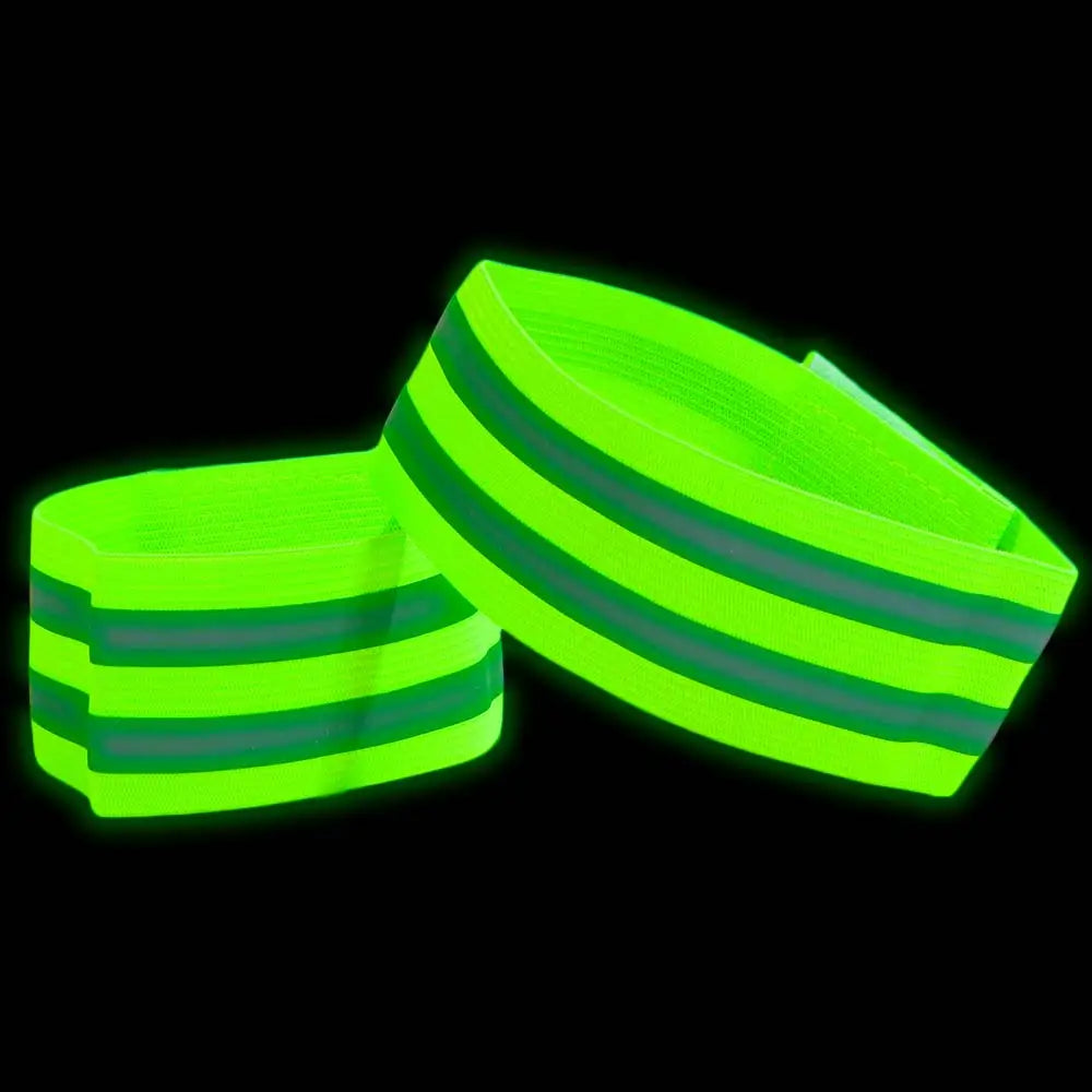 8-Pack Reflective Safety Armbands – High Visibility Elastic Bands