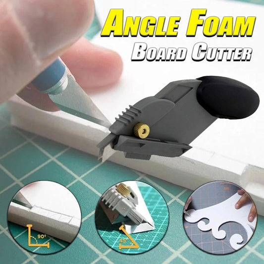 Angle Foam Board Cutter Cutter with Switchable Gates on the Sides for Cutting Beveled Edges at Angles of 45 or 90 Degrees Peaceful Pleasures Health and Wellness Default