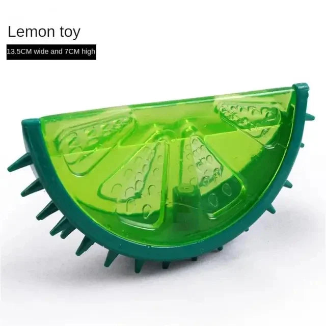 Freezable Fruit Pet Chew Toy | Cooling Dog & Cat Summer Toy