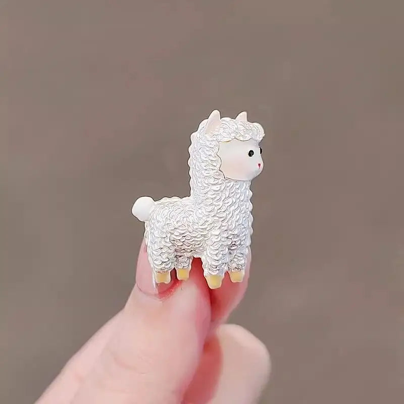 Cartoon Alpaca Brooch Pin | Enamel Animal Badge Women & Men