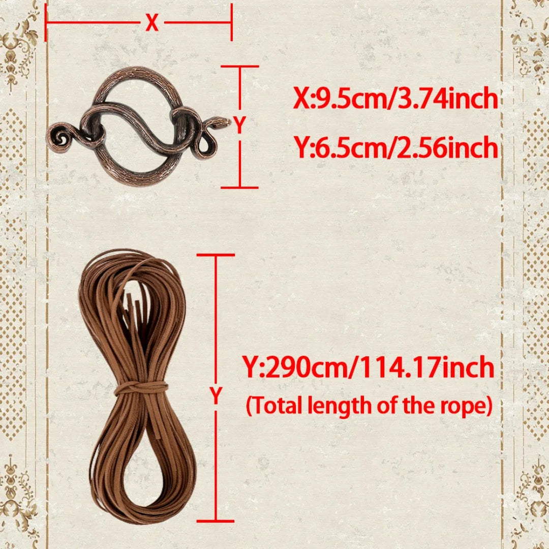 Viking Troll Cross Belt Women Medieval Extra Long Rope Norse Witch
