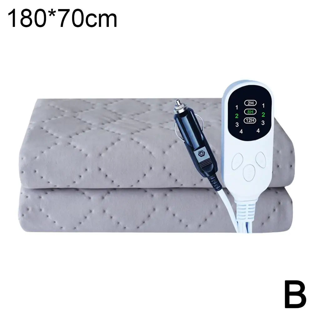 12V Electric Heated Car Blanket for Camping, Trucks & Off-Road