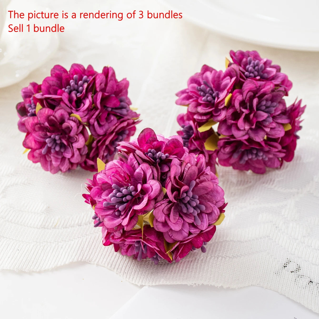 Artificial Silk Mini Rose Bouquets | Wedding & Home Décor