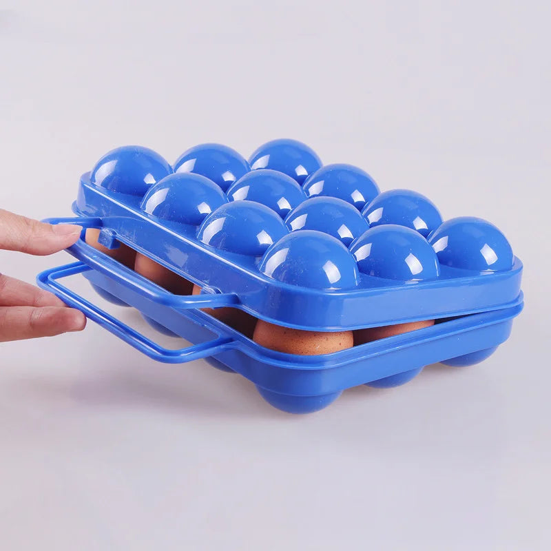 Portable Egg Holder Storage Box – 2/4/6/12 Grid Camping Case Egg Storage Container Peaceful Pleasures Health and Wellness