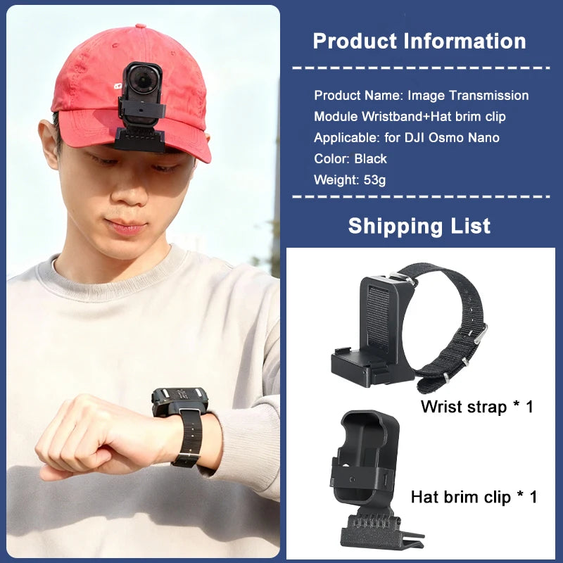 Suitable For DJI Osmo Nano Thumb Camera Image Multifunctional Vision Dock Wristband Expansion Protection Accessories Peaceful Pleasures Health and Wellness Type B