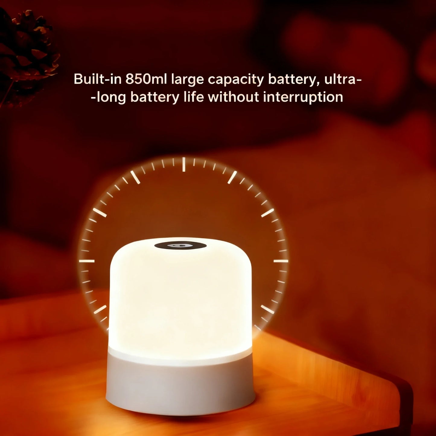 Touch screen LED Night Light Table Lamp Rechargeable Plug-in Dimmable Bedside Lamp Bedroom Decor Christmas & Children's Lamp Peaceful Pleasures Health and Wellness