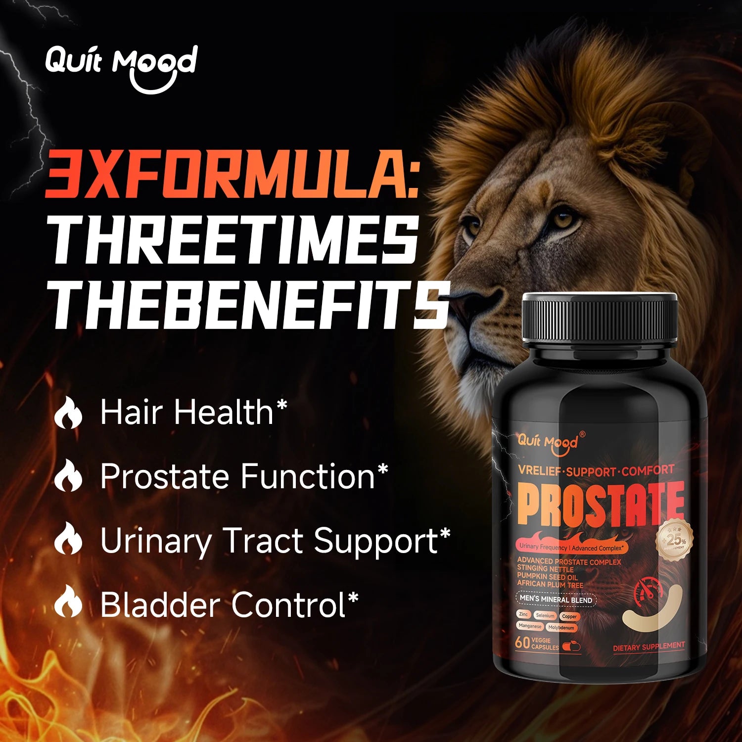 Advanced Prostate Support – Stinging Nettle, Pumpkin Seed & African Plum Peaceful Pleasures Health and Wellness
