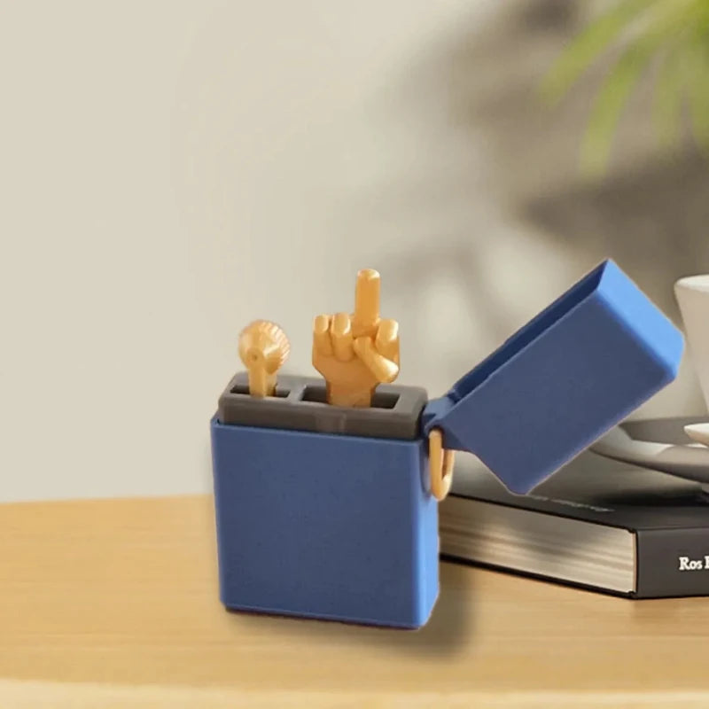 Creative Personality Funny Middle Finger Lighter 3D Printing Plastic Middle Finger Surprise Gift Party Gatherings Spoof Gifts Peaceful Pleasures Health and Wellness
