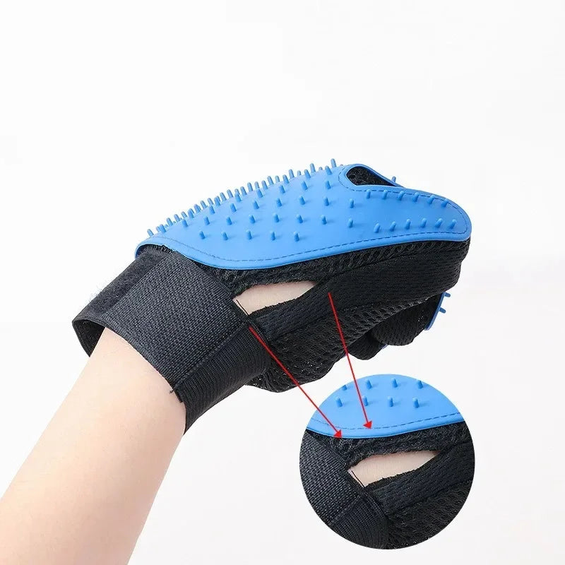 Pet Grooming Glove for Dogs & Cats – Deshedding Massage Comb Pet Grooming Glove Peaceful Pleasures Health and Wellness