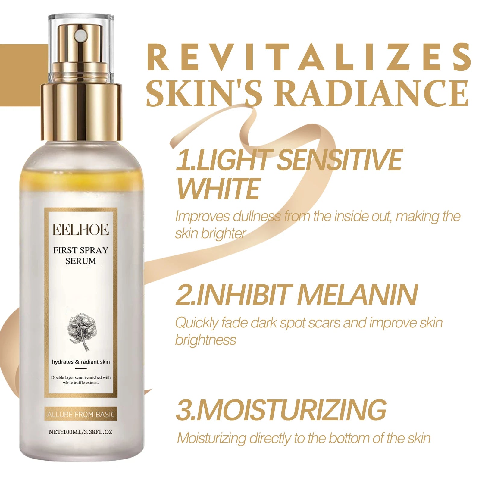 White Truffle Glow Serum Spray – Brighten & Fade Dark Spots Peaceful Pleasures Health and Wellness
