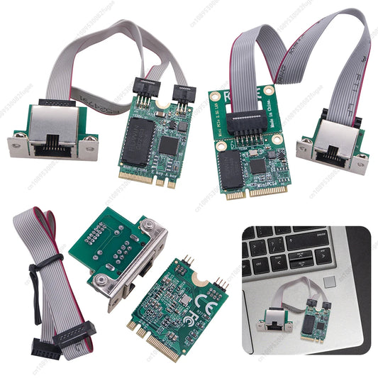 M.2 Gigabit Ethernet Network Card 2.5G/1000/100Mbps M2 RJ45 Lan Adapter RTL8125BG Chip Network Adapter Mini PCIE Peaceful Pleasures Health and Wellness