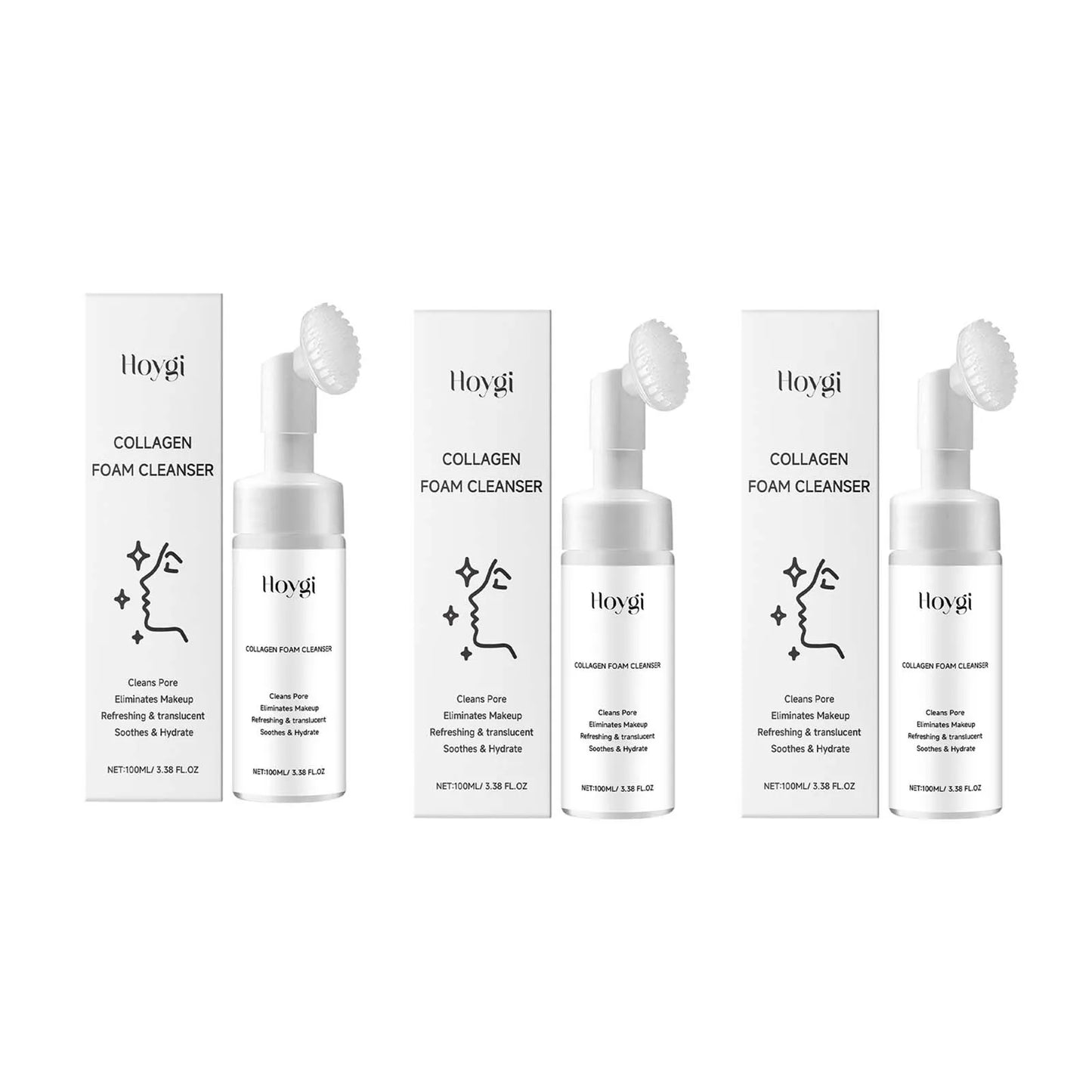 Collagen Facial Cleanser Mousse – Oil Control & Firming Foam