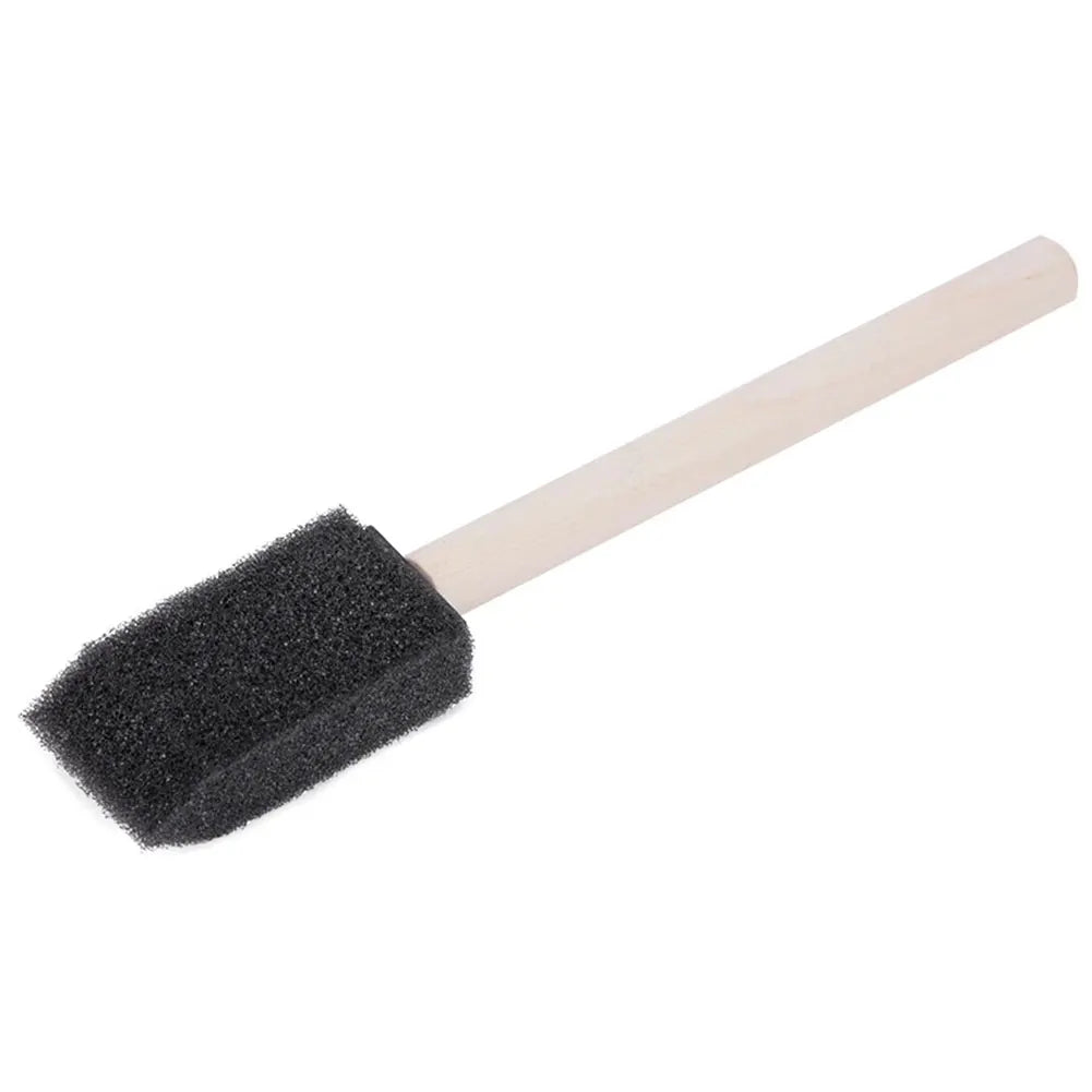 4-Piece Sponge Foam Paint Brush Set | Wooden Handle Foam Paint Brush Set Peaceful Pleasures Health and Wellness