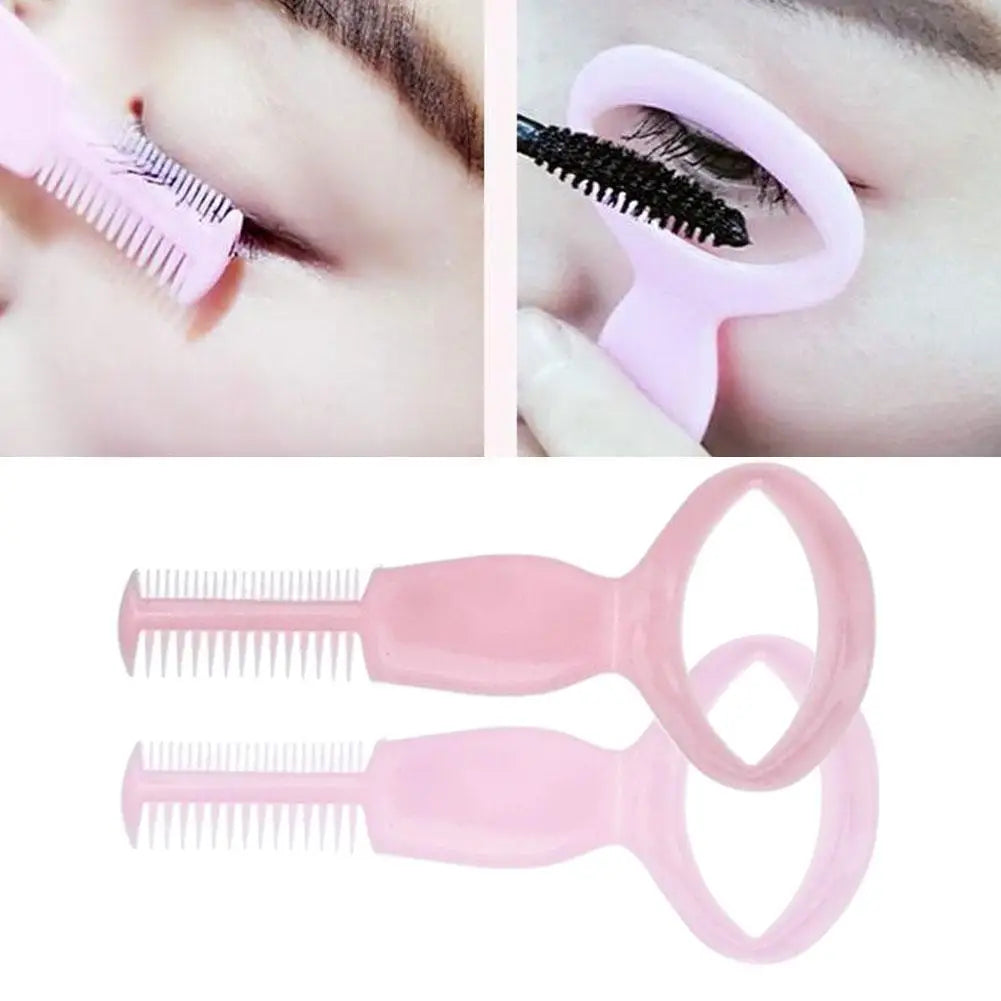2-in-1 Mascara Shield & Eyelash Comb Applicator – 2 Pack