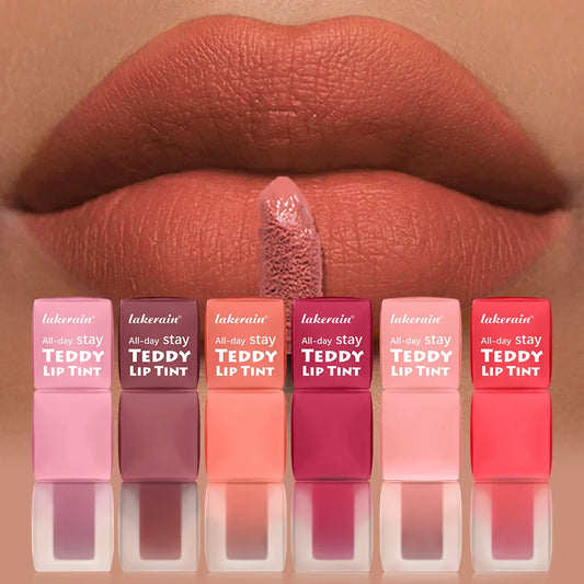 Lakerain 12H Matte Lip Tint Stain – 6 Shades, Waterproof Matte Lip Tint Oasis Select