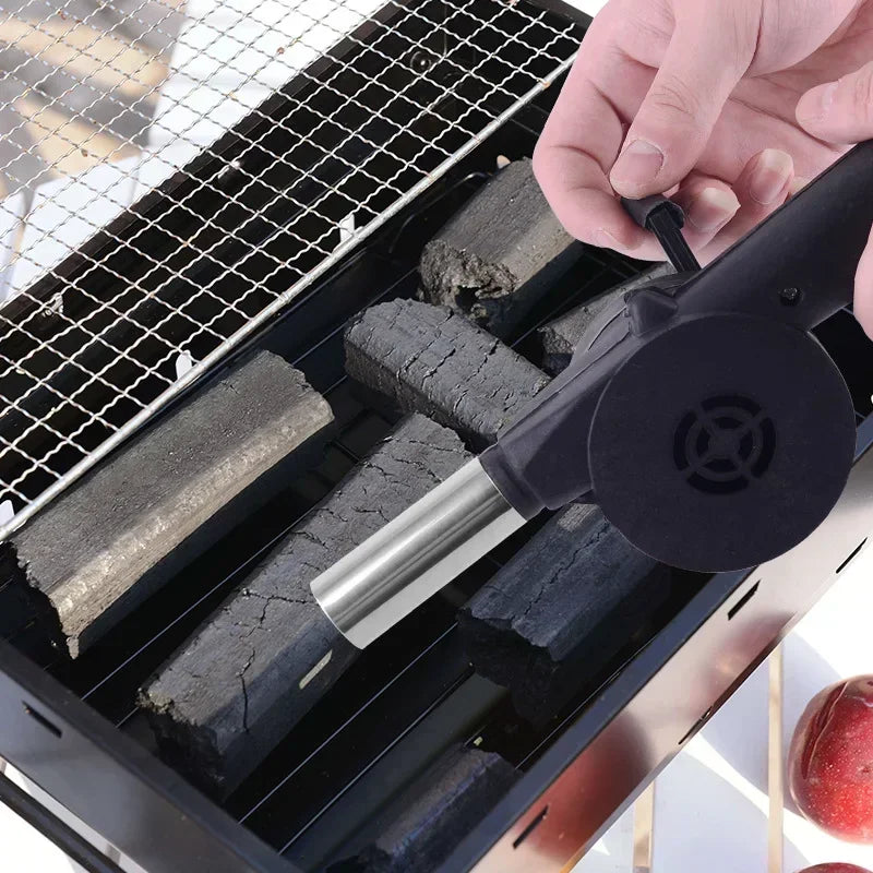 Barbecue Blower Manual Barbecue Tools Barbecue Stove Ignition Special Hand Cranked Ignition Tools Charcoal Barbecue Accessories Peaceful Pleasures Health and Wellness