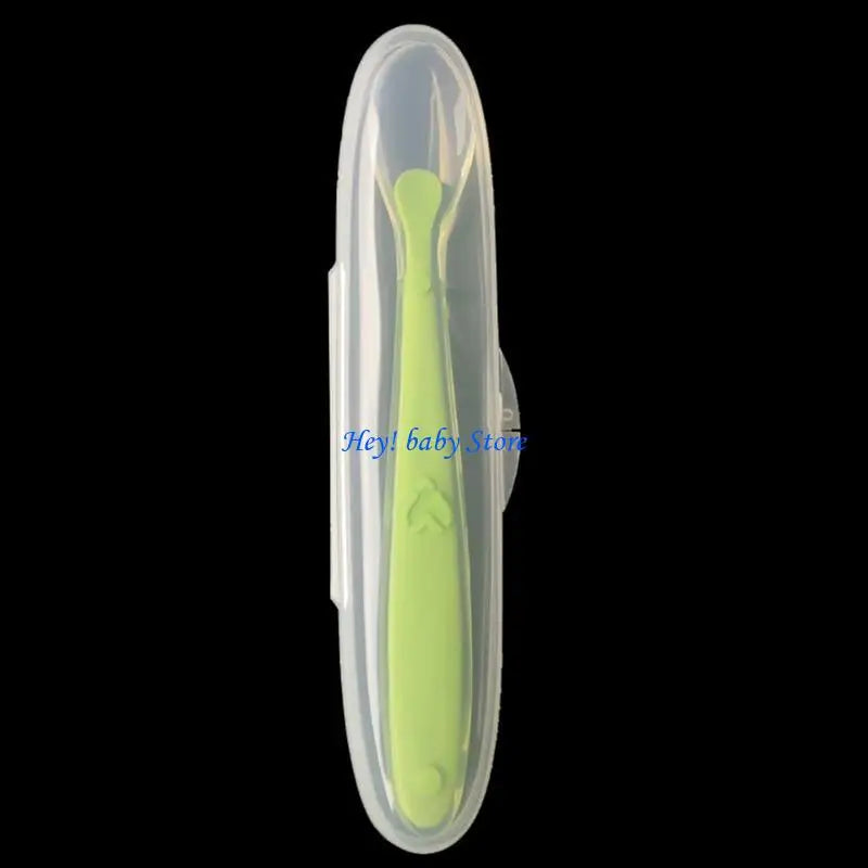Baby Soft Silicone Spoon & Storage Box | BPA-Free Feeding