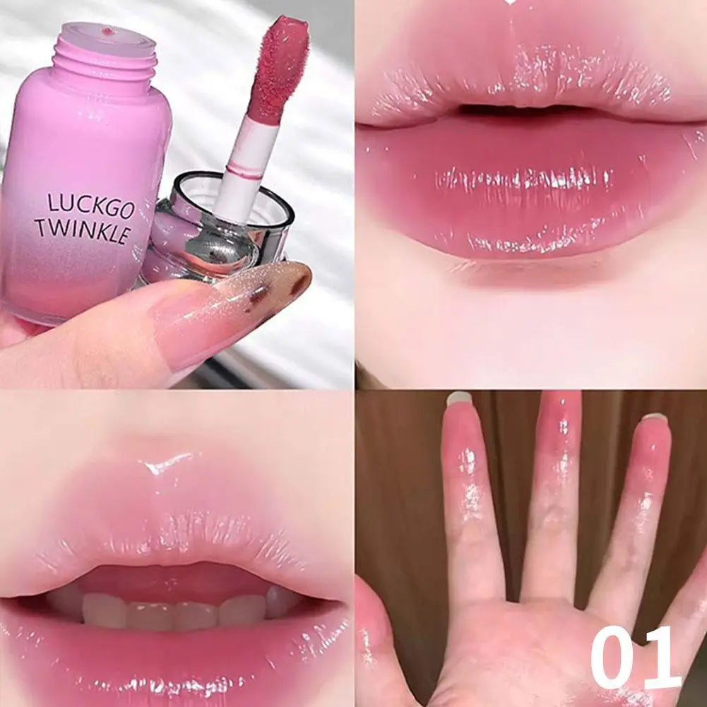 Cherry Red Mirror Lip Gloss – Waterproof High-Gloss Lip Tint