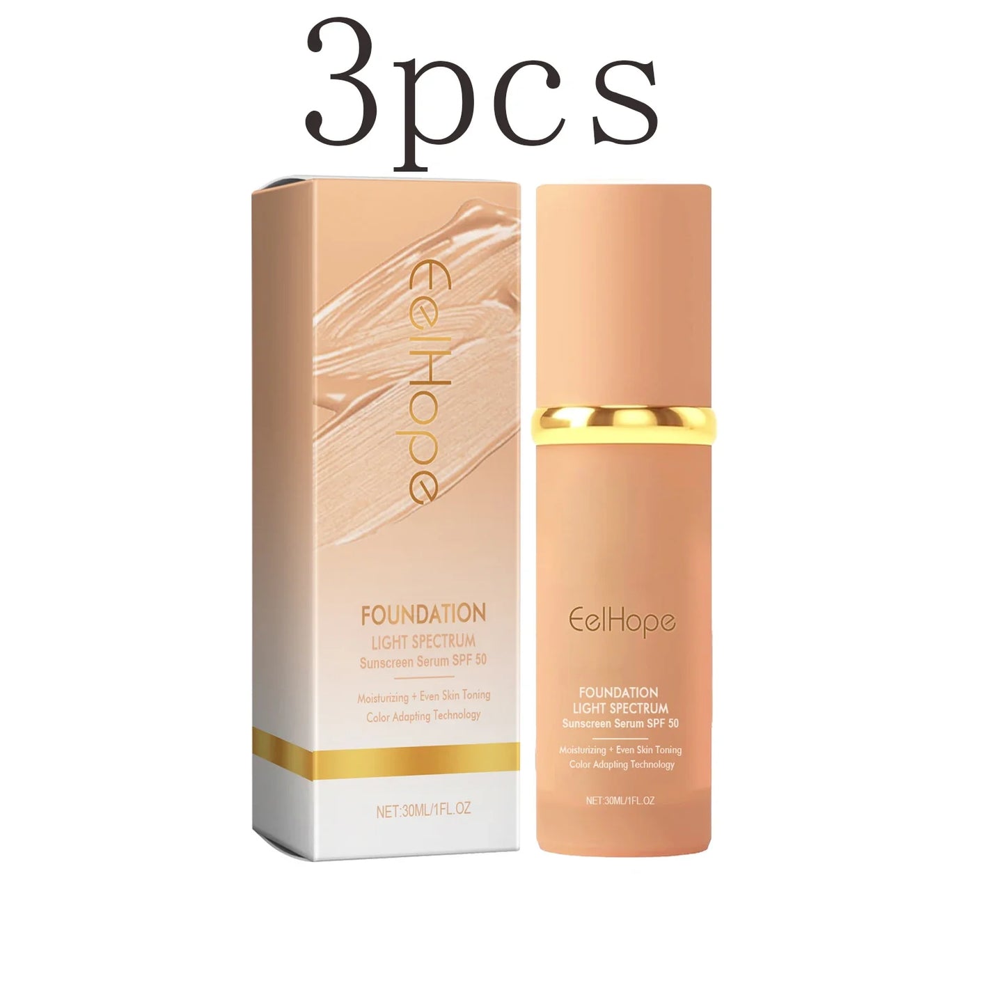 Eelhope Natural Finish Liquid Foundation – Sensitive Skin 30ml