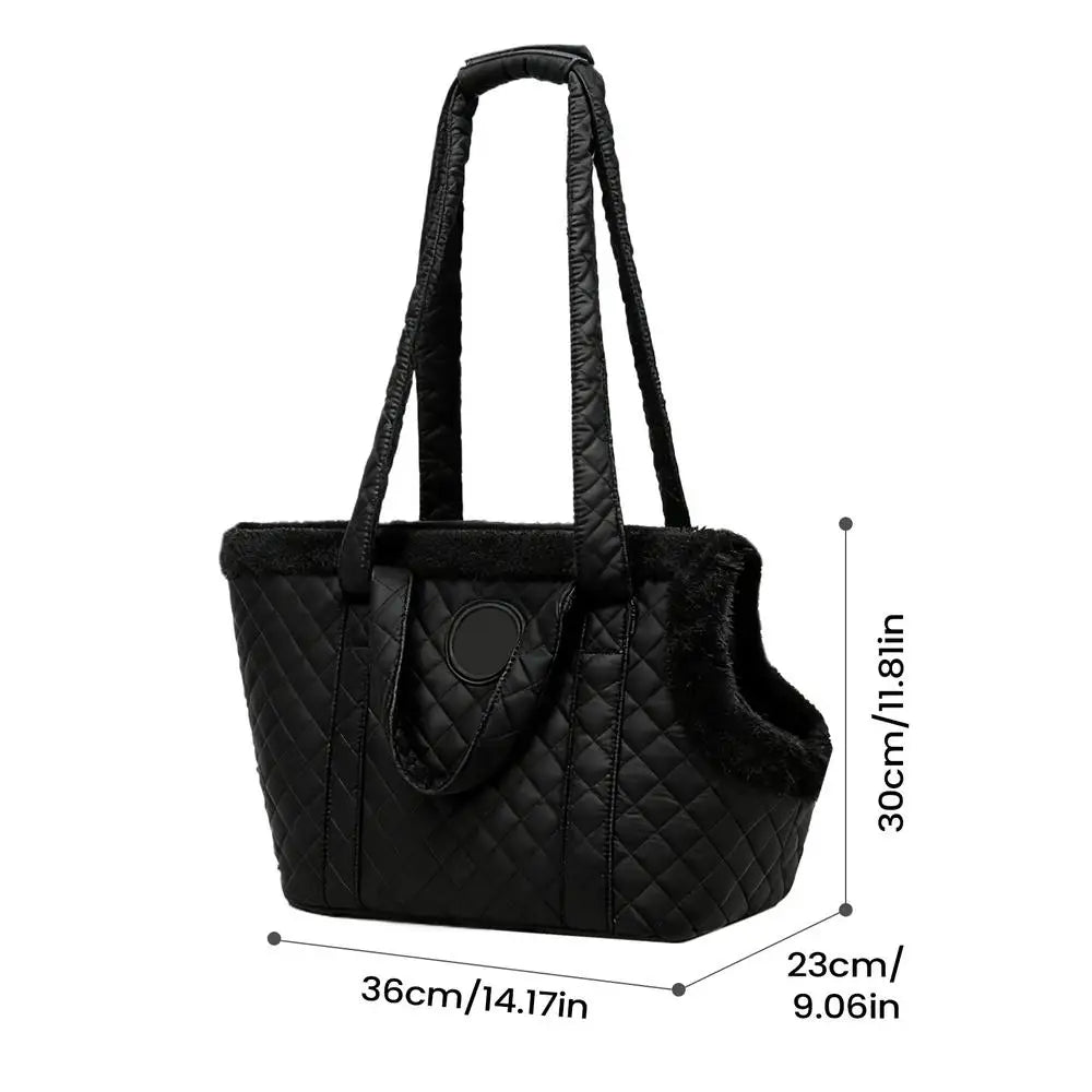 Dog Carrier Ergonomic Comfortable Waterproof Pouch Pet Bag Carrier For Cats Puppies Kittens Winter Travel Walk Car Outdoor Peaceful Pleasures Health and Wellness Black China Mainland