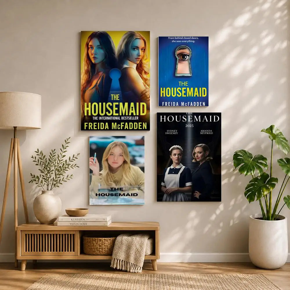Movie T-The HousemaidS Poster HD Self Adhesive Waterproof Wall Art Ideal for Home Office Dorm Bedroom Great Gift Peaceful Pleasures Health and Wellness