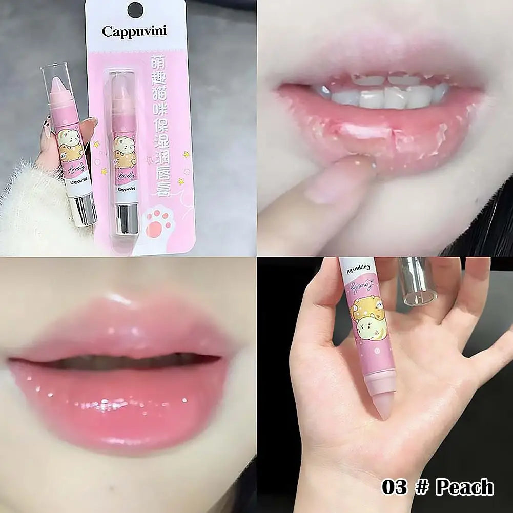 Cute Crystal Jelly Lip Balm Set – 5 Flavors & Color-Changing