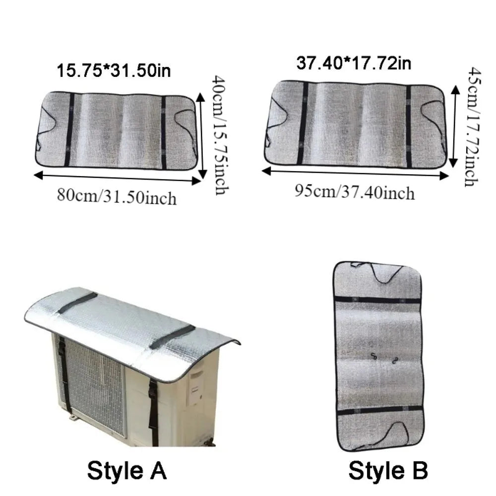 Aluminum Foil AC Cover – Windproof, Rainproof & Dustproof