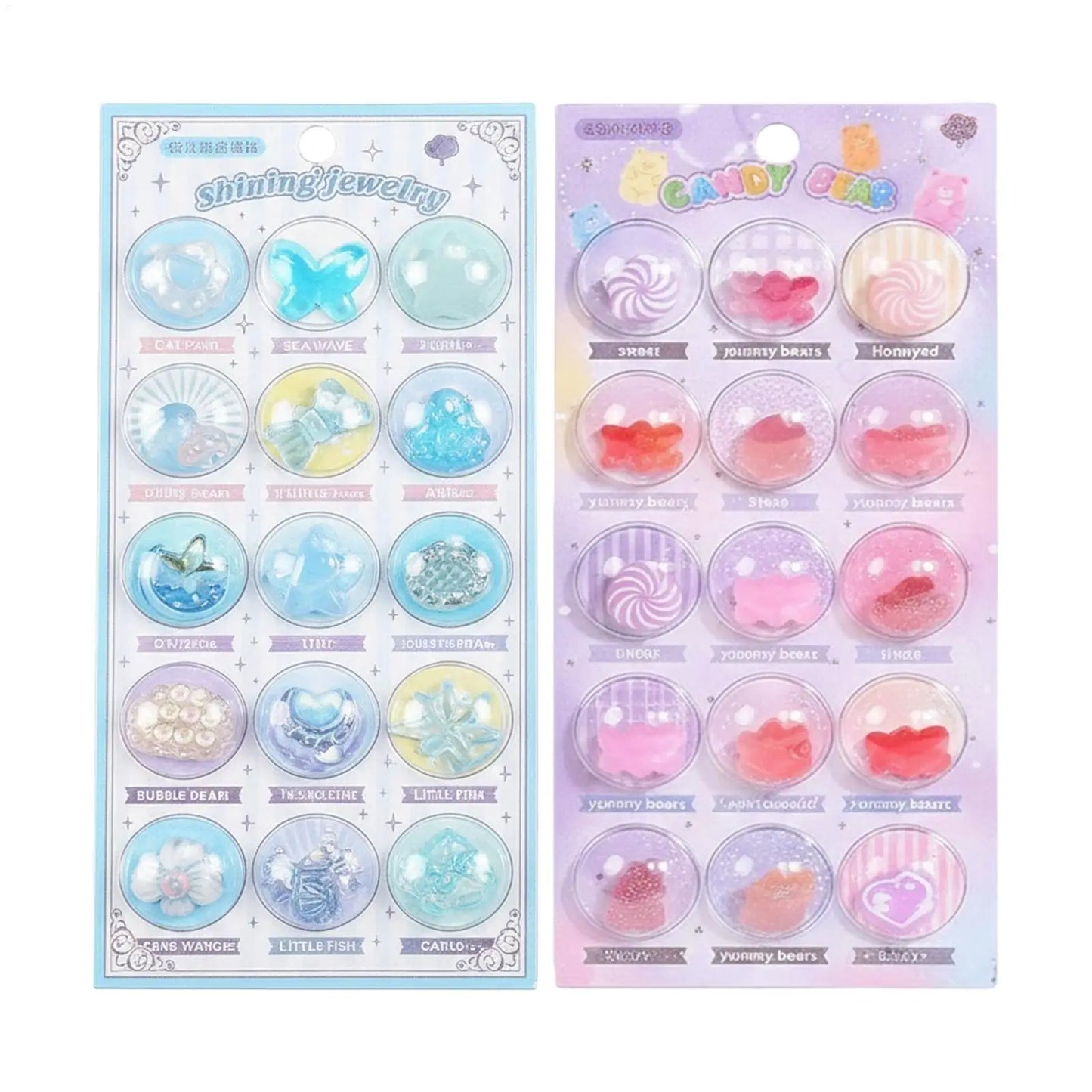 3D Space Capsule Cartoon Relief Stickers for Journals & Scrapbooks