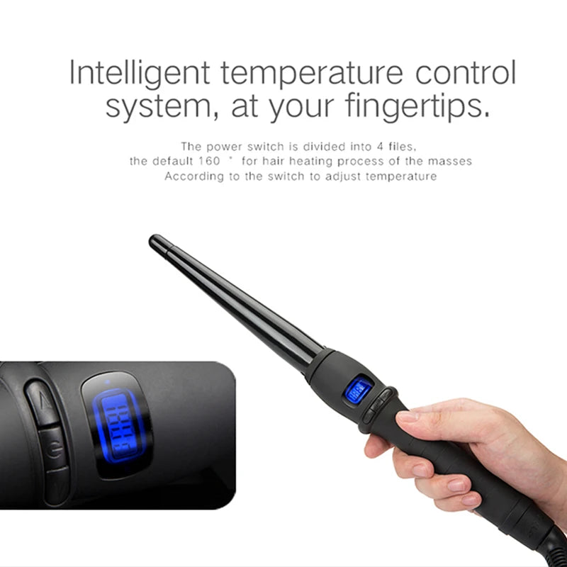 Portable 360 Ceramic Magic Electric Hair Curler Wholesale Led Thin Professional Curling Iron Set Wand Hair Curler Peaceful Pleasures Health and Wellness