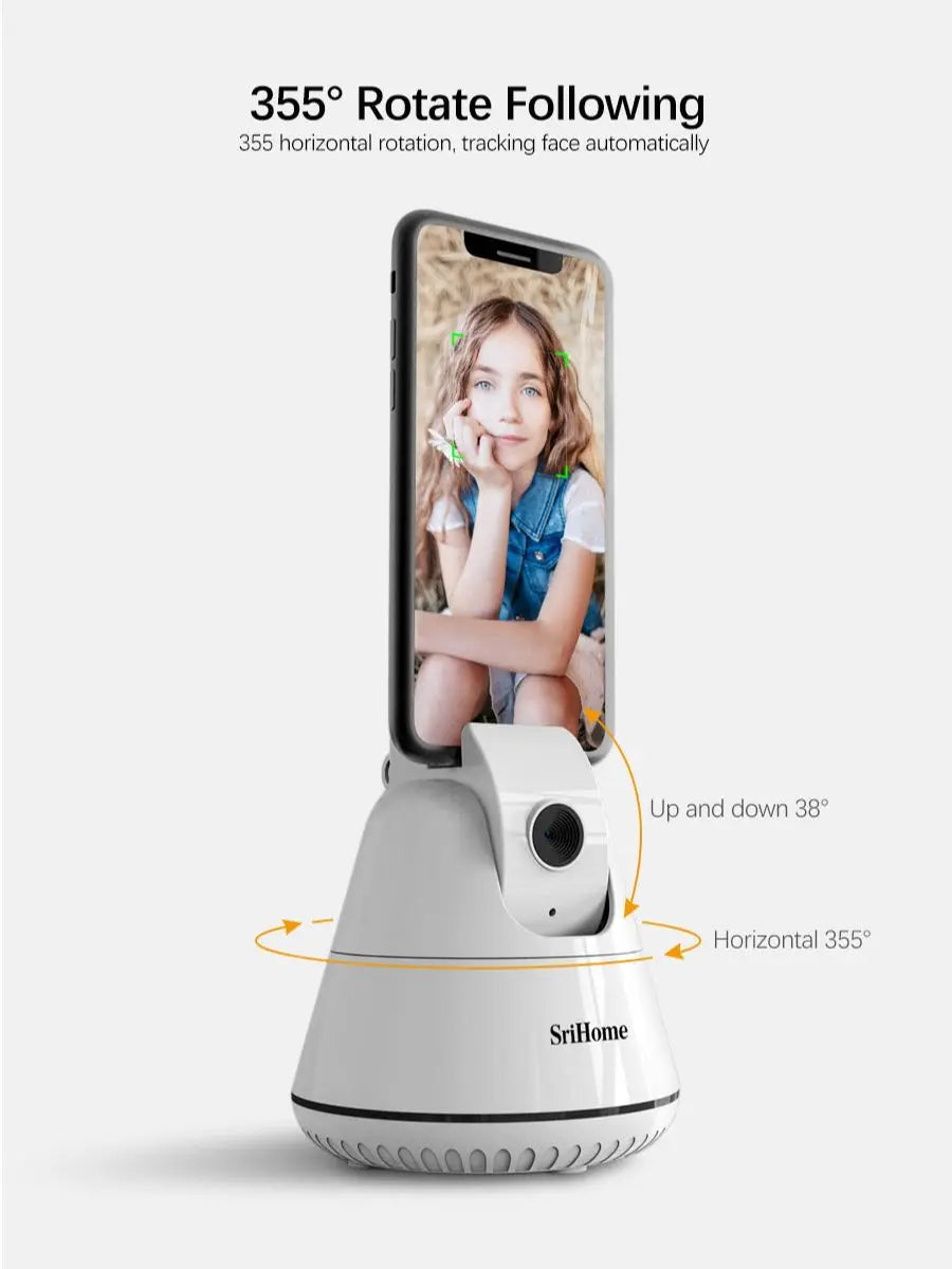 360° AI Auto Face Tracking Selfie Stick Tripod | 1080P Peaceful Pleasures Health and Wellness