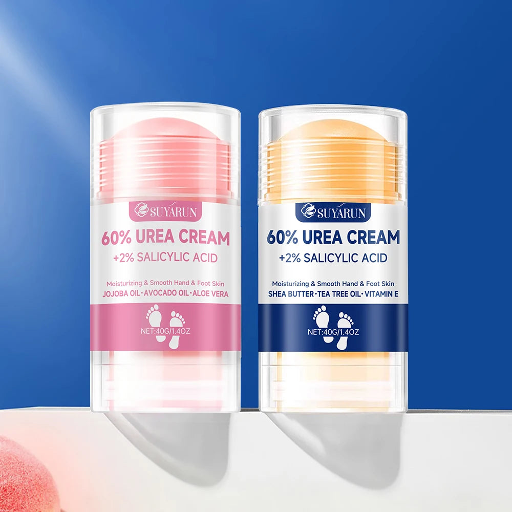 SUYARUN 60% Urea Foot Cream Stick - Moisturizing & Exfoliating, Cracked Heel Repair, Deep Hydration for Dry Feet, Long protect. Peaceful Pleasures Health and Wellness