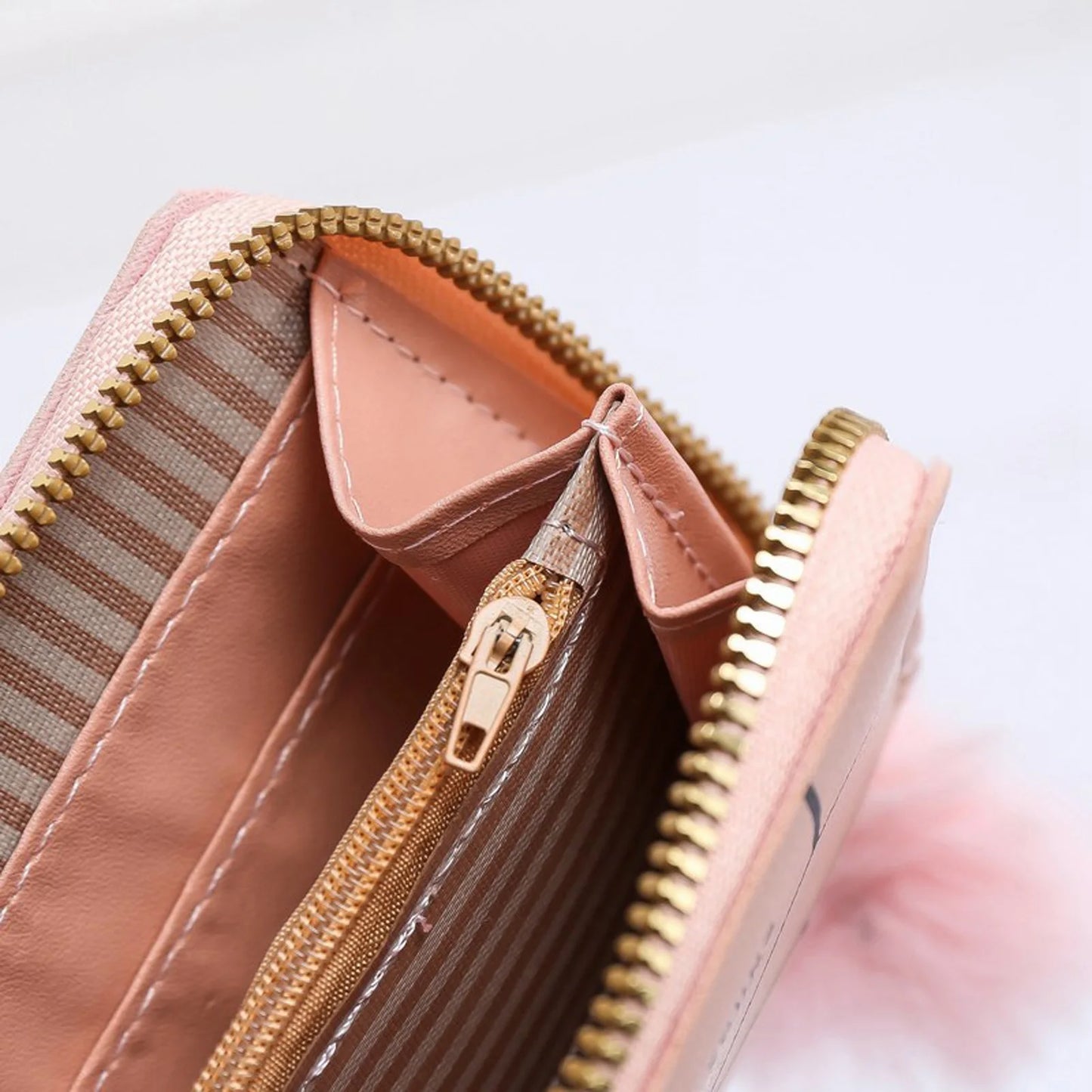 Women Minimalist Short Wallet with Smooth Feel Premium PVC Material Suitable for Daily Casual Activities Peaceful Pleasures Health and Wellness