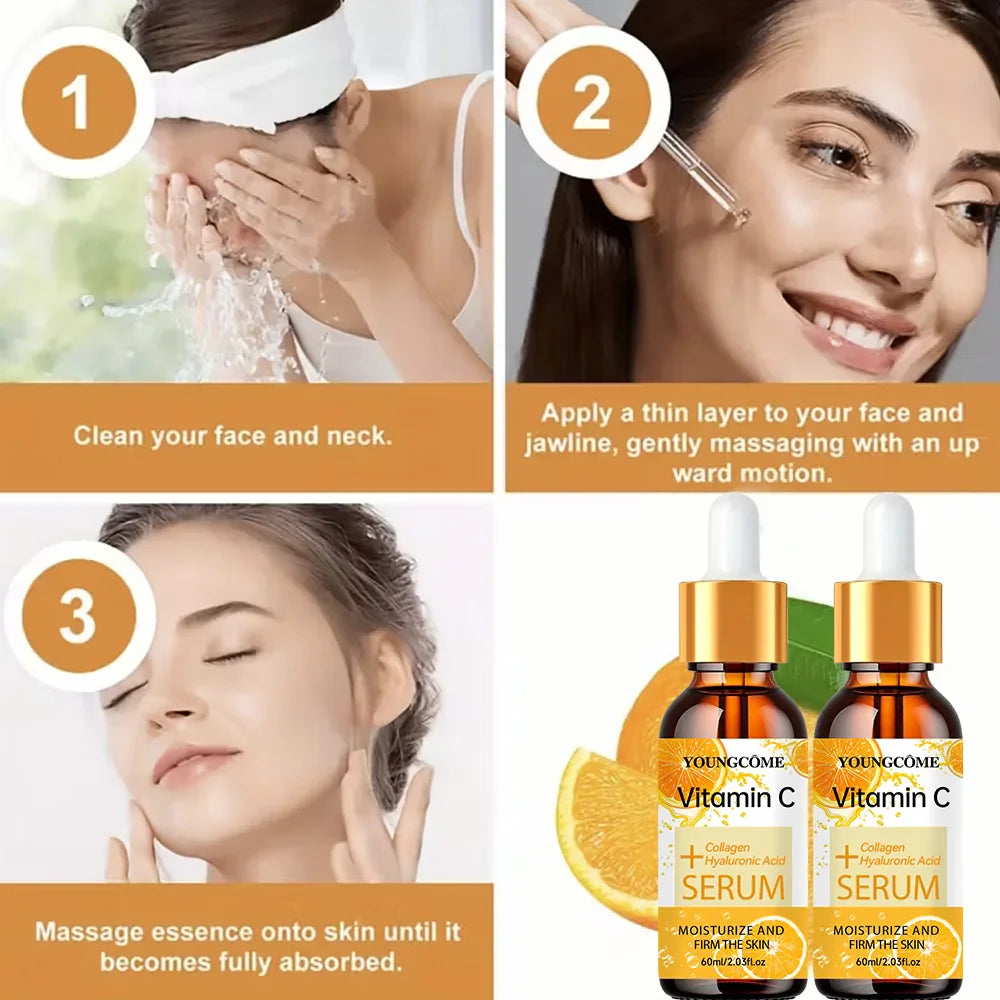YOUNGCOME 2-Pack Vitamin C & Hyaluronic Acid Brightening Serum