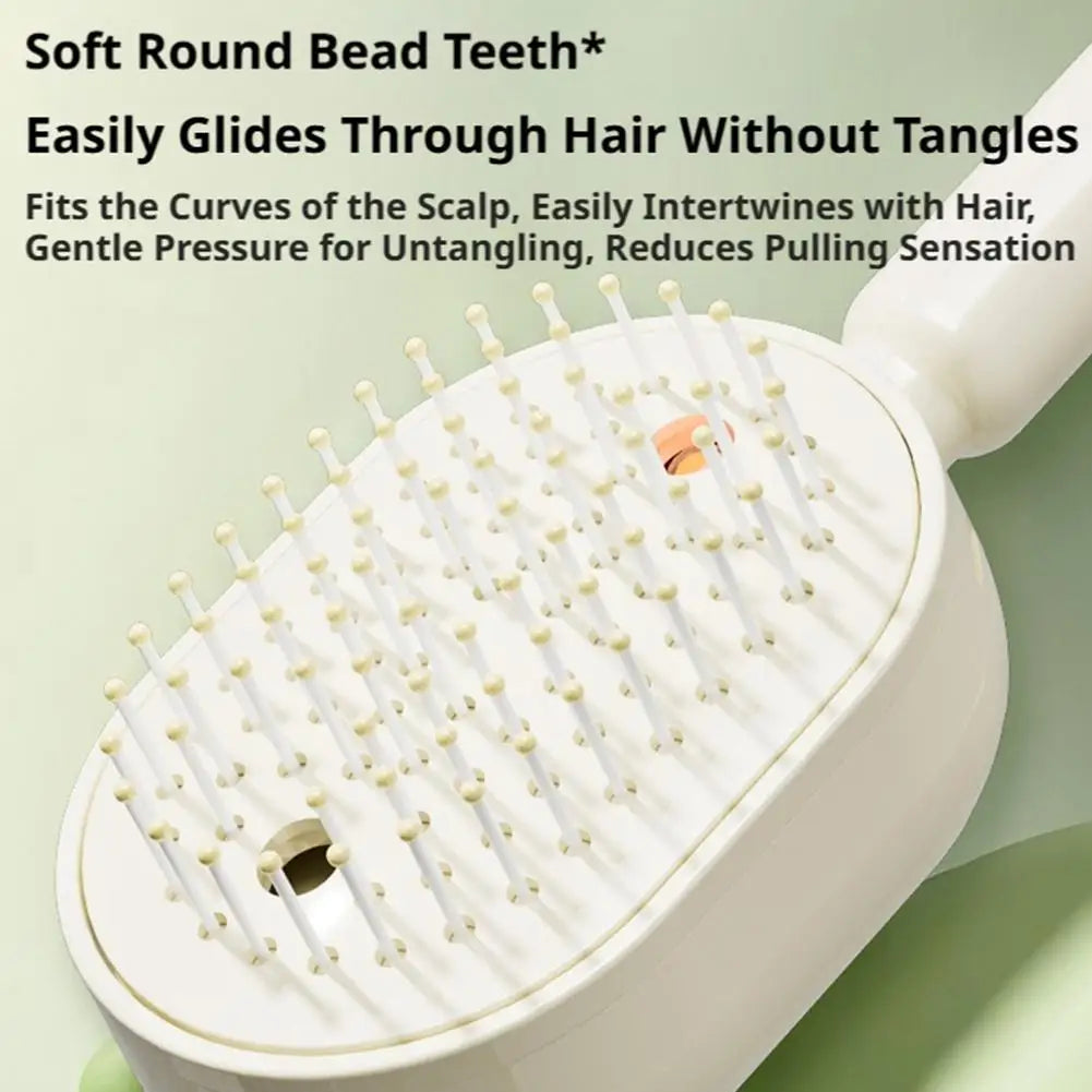 Electric Mist Spray Hair Comb – Rechargeable 2-in-1 Frizz Control