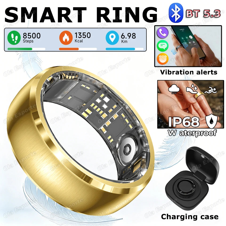 Smart Ring Heart Rate & Fitness Tracker | 5ATM Waterproof