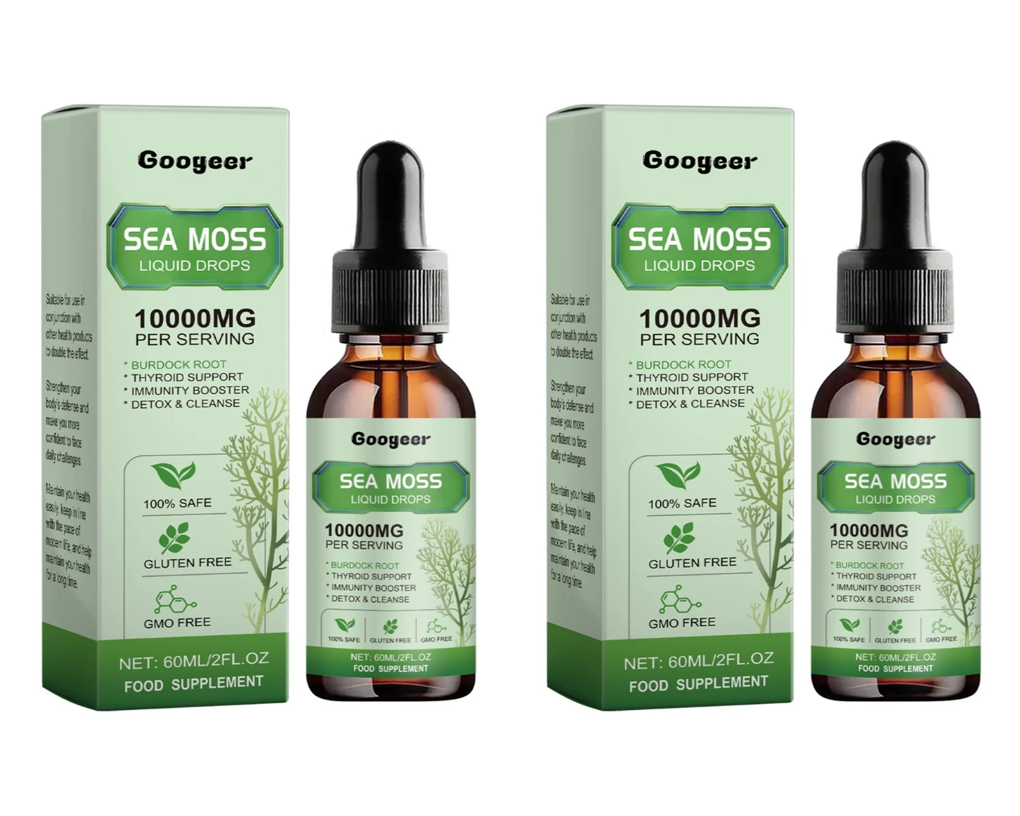 Sea Moss Liquid Drops Burdock Root & Vitamin B1 – 60ml