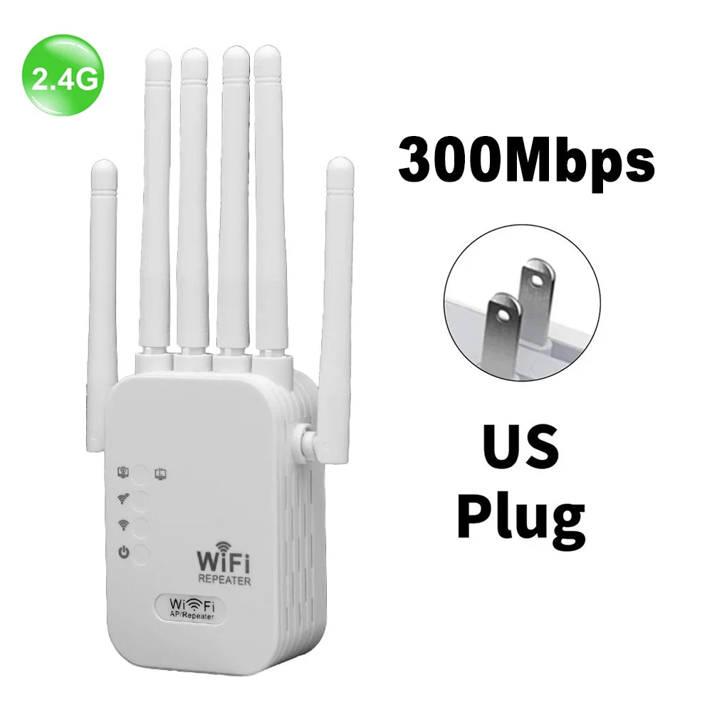 1200Mbps Dual Band 2.4G/5G WiFi Repeater Extender Wireless Signal Booster Amplifier for Home Network Coverage Peaceful Pleasures Health and Wellness 300Mbps US Plug