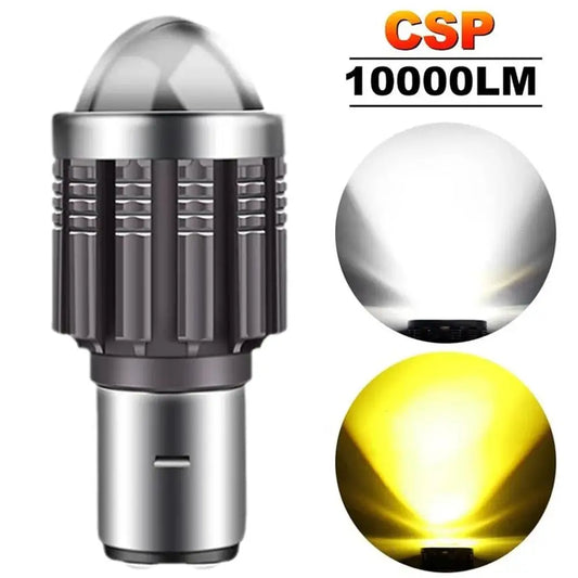 BA20D LED Motorcycle Headlight Bulb 12000LM Hi/Lo Beam 12V Motorcycle Headlight Bulb Peaceful Pleasures Health and Wellness