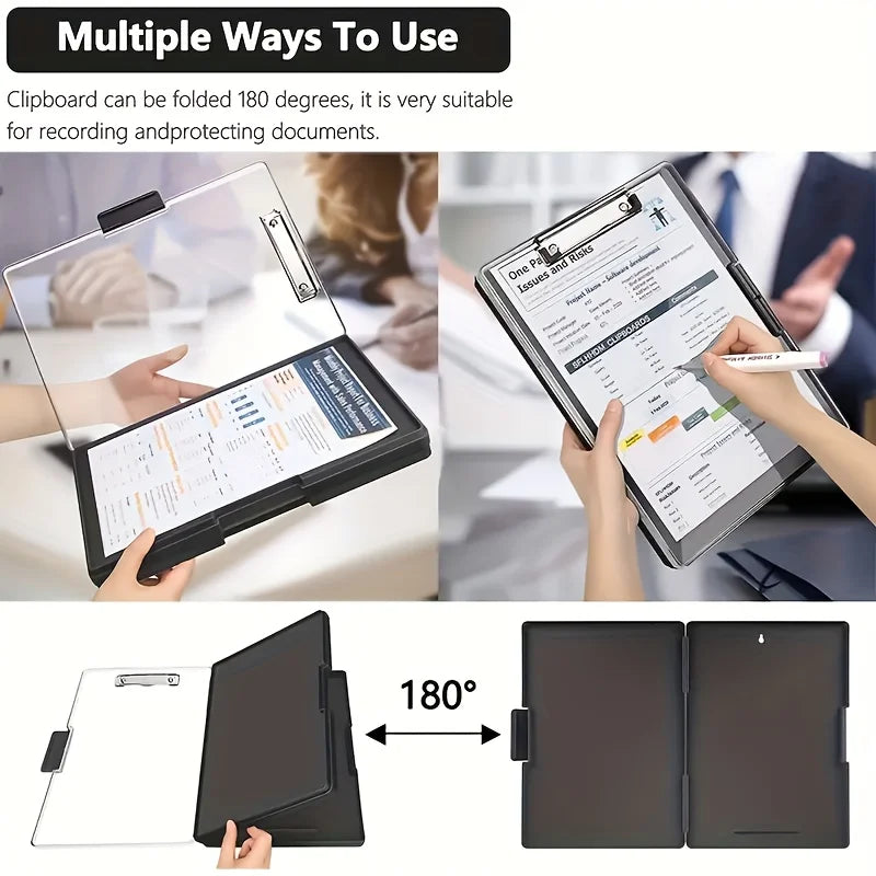 8.5x11 Heavy Duty Clipboard Organizer | 2 Storage Boxes