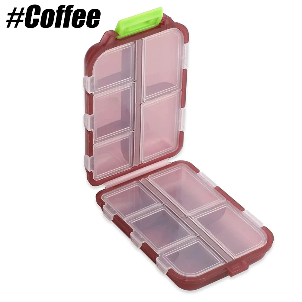 1PC Pill Case Portable Small Weekly Travel Pill Organizer Portable Pocket Pill Box Dispenser for Vitamin Container Medicine Box Peaceful Pleasures Health and Wellness Coffee