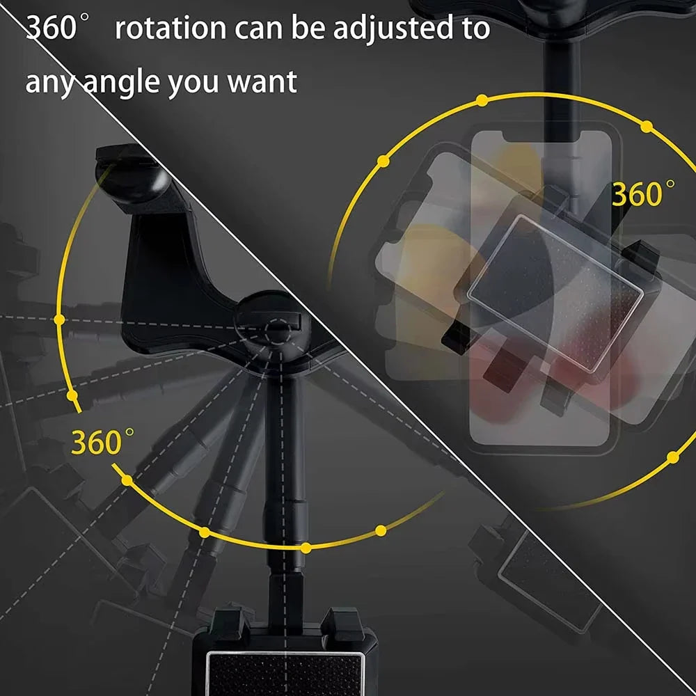 360° Rearview Mirror Phone Mount | Universal Car Holder