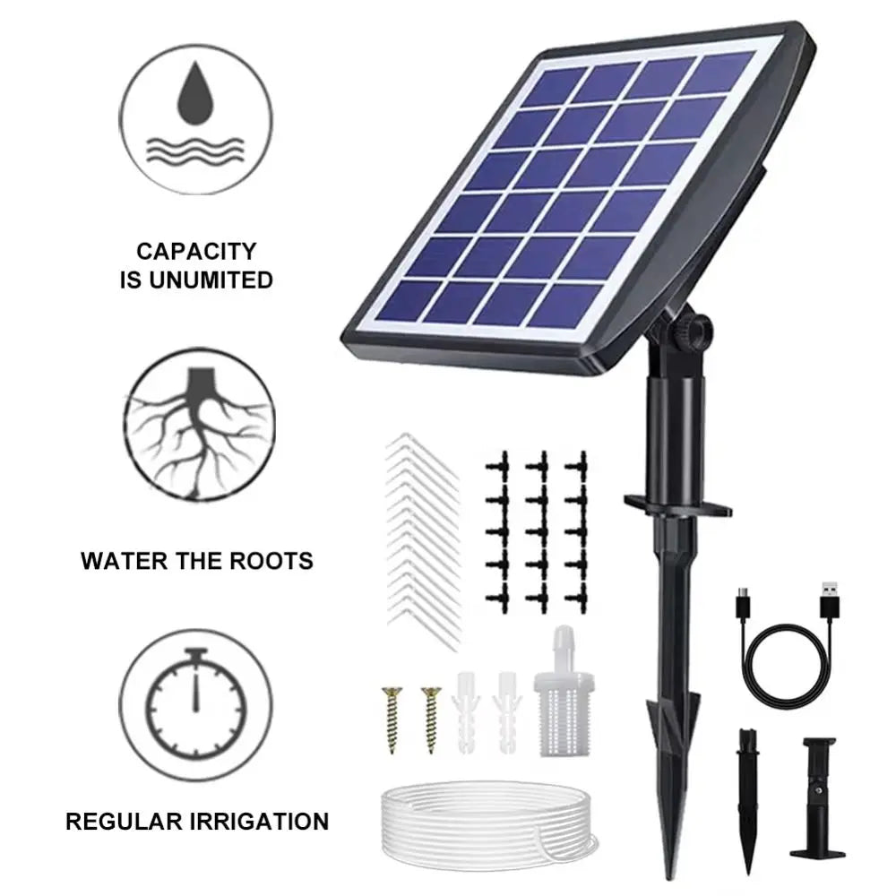 Solar Auto Drip Irrigation Timer & Pump Controller System