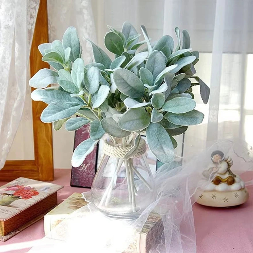 Artificial Flocking Rabbit Ear Grass Stems | Vase & DIY Decor