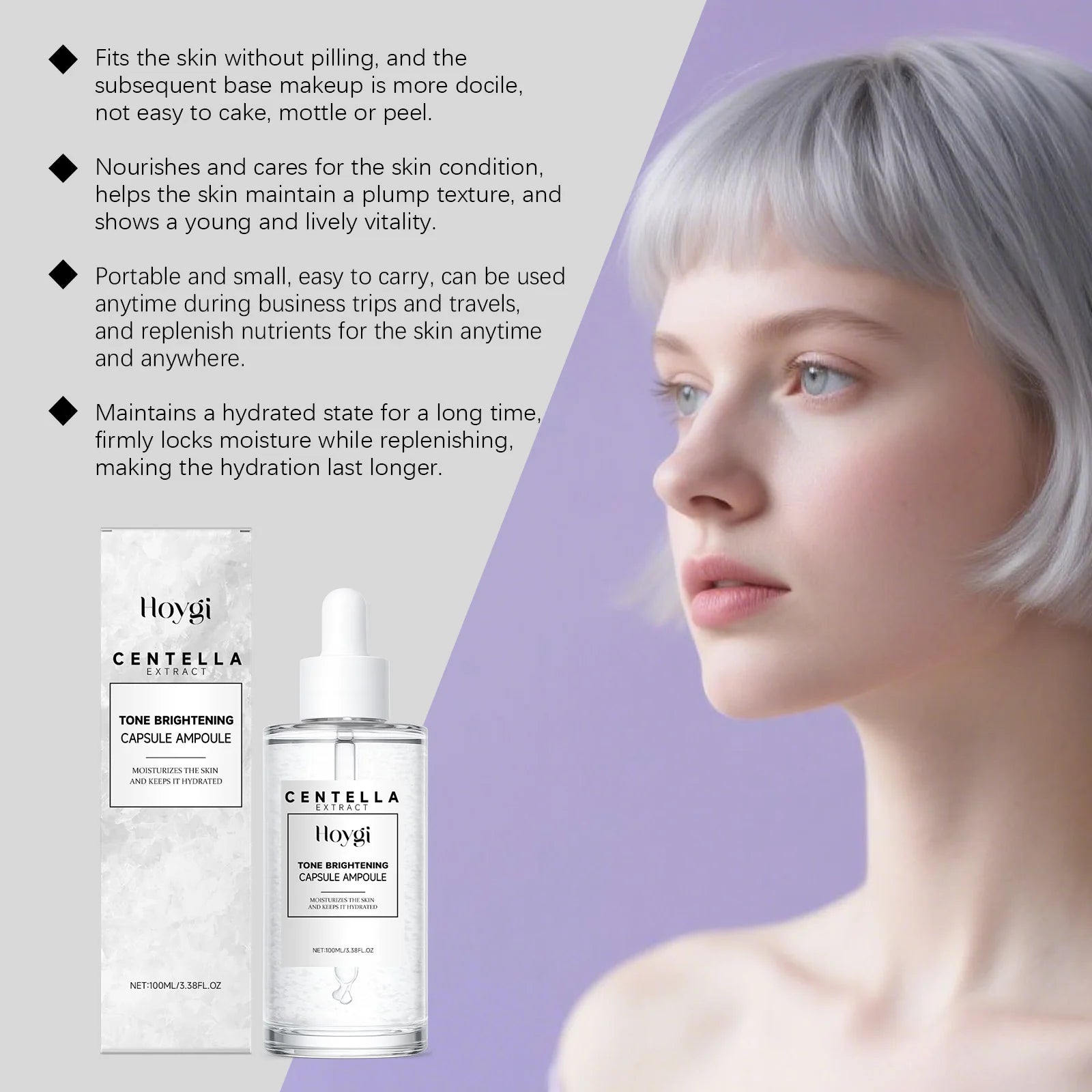 Centella Asiatica Serum Reduces Redness Restores Skin Barrier Calming & Hydrating Facial Serum for Glowing Skin Daily Care Peaceful Pleasures Health and Wellness