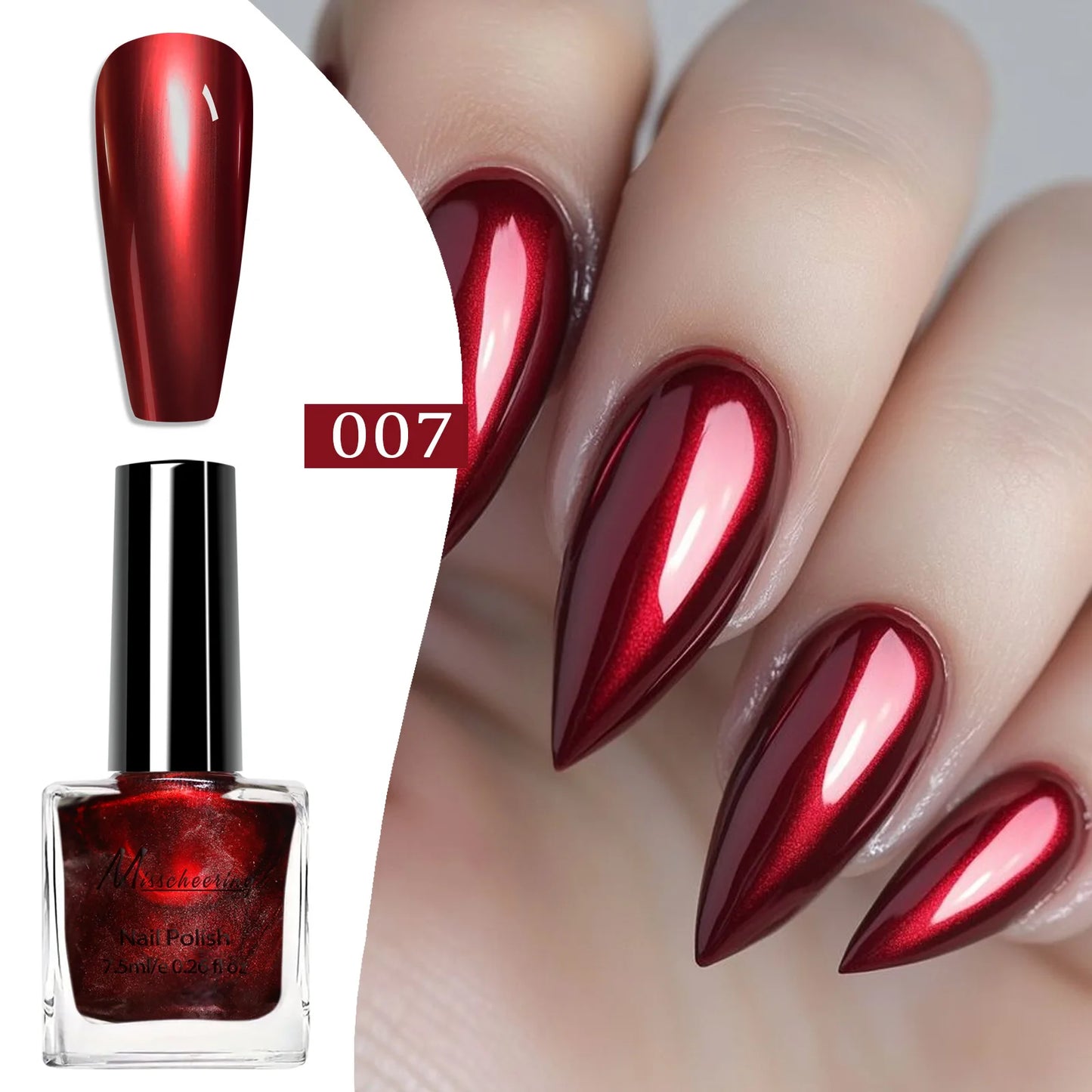 Chrome Mirror Nail Polish – 12 Metallic Shades, No UV Lamp