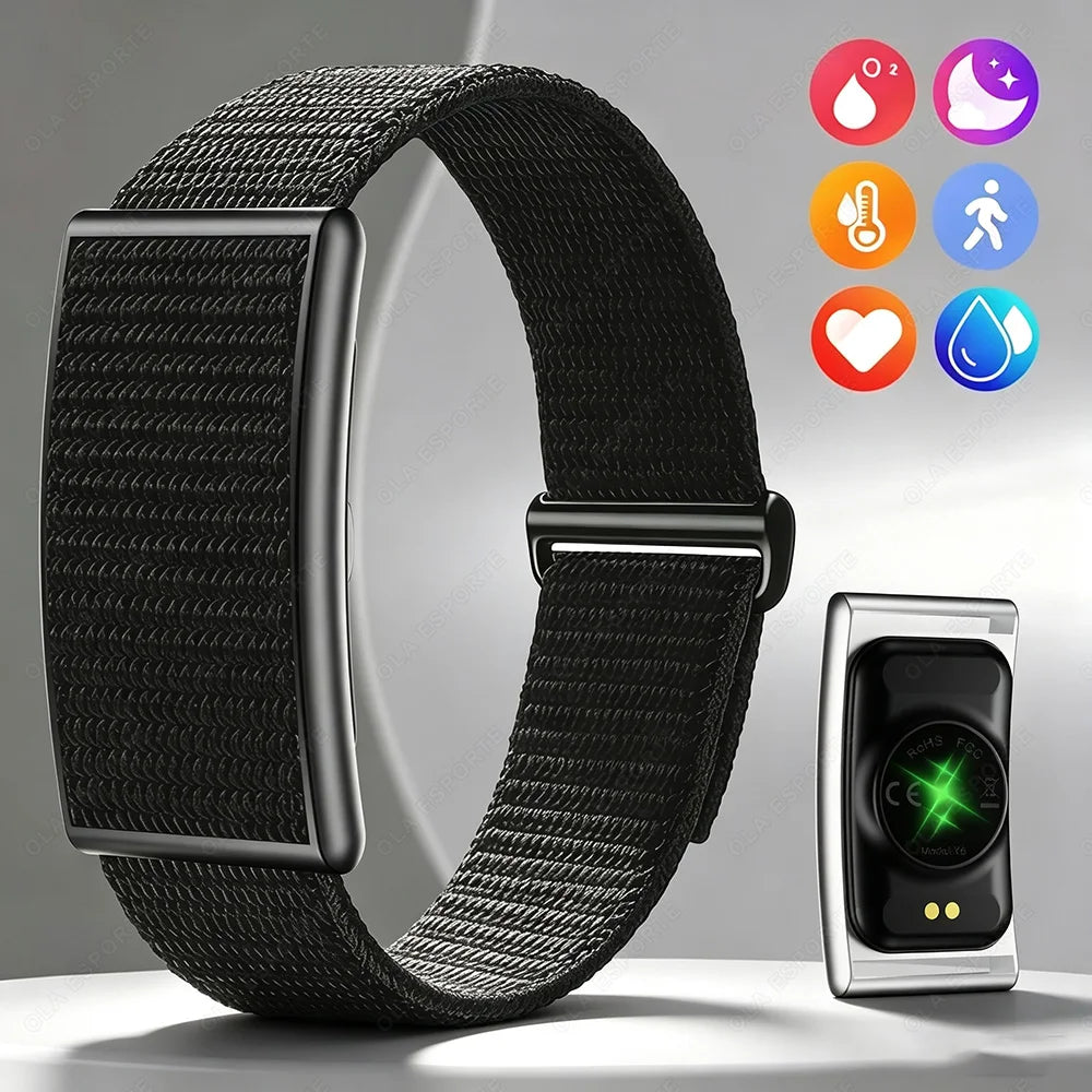 No Screen Smart Watch Men's Sports Outdoors Fitness Heart Rate Monitor 1ATM Waterproof New Smartwatch For Andrio IOS 2025 HW12 Peaceful Pleasures Health and Wellness